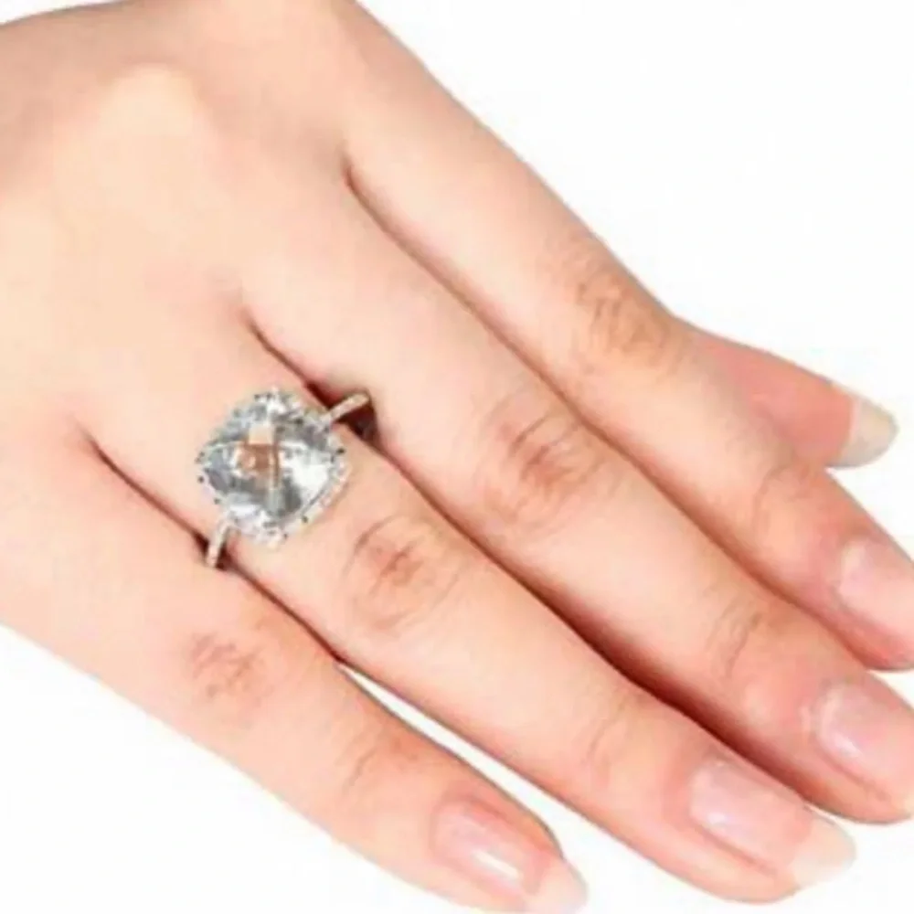 Natural Diamond Green Amethyst Ring